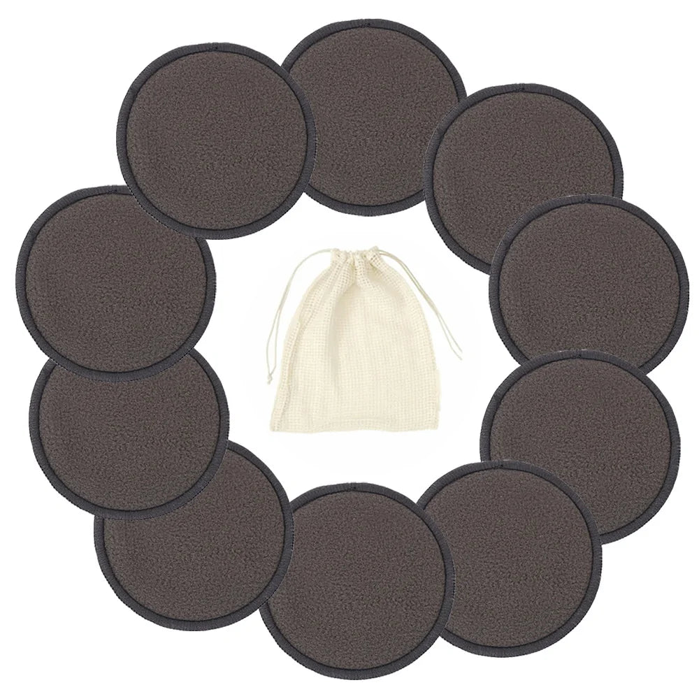 Reusable Triple Layers Bamboo Cotton Pads Make-up Facial Remover