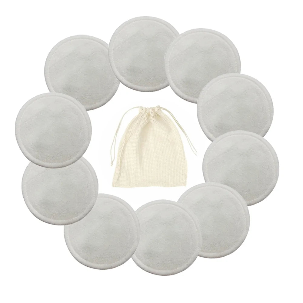 Reusable Triple Layers Bamboo Cotton Pads Make-up Facial Remover