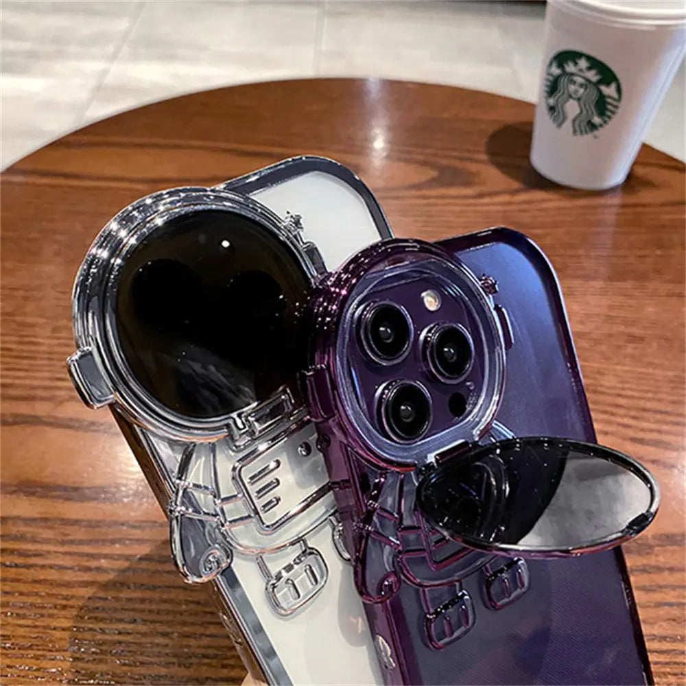 Astronaut Stand Holder Phone Case